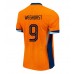 Maillot de foot Pays-Bas Wout Weghorst #9 Domicile vêtements Europe 2024 Manches Courtes